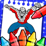 spider super heroes coloring cartoon women’s game (mod)