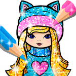 Girls Coloring Book for Kids Glitter (mod) 1.1.6.1