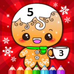 Happy Kids Christmas Coloring Book By Numbers (mod) 2.4