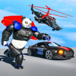Flying Police Panda Robot Game: Robot Car Game (mod) 1.0.5