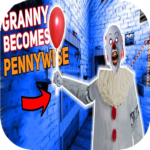 Scary Clown Pennywise 🤡 Granny  Horror Mod 👻 (mod)